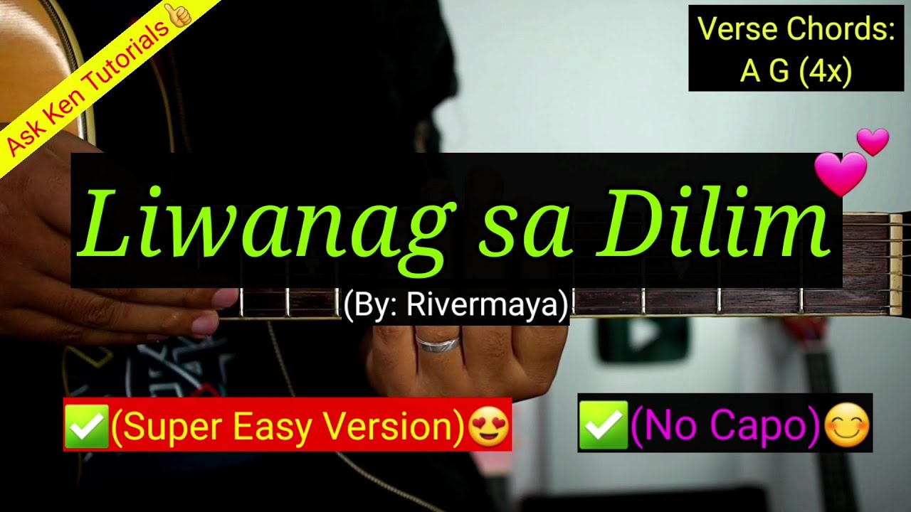 Liwanag sa Dilim - Rivermaya (No Capo) | (Super Easy Version)