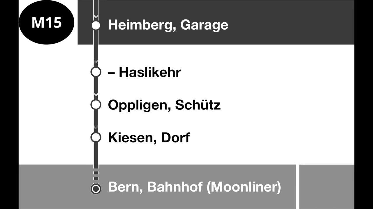 STI Ansagen • Moonliner M15 • Thun – Münsingen – Bern
