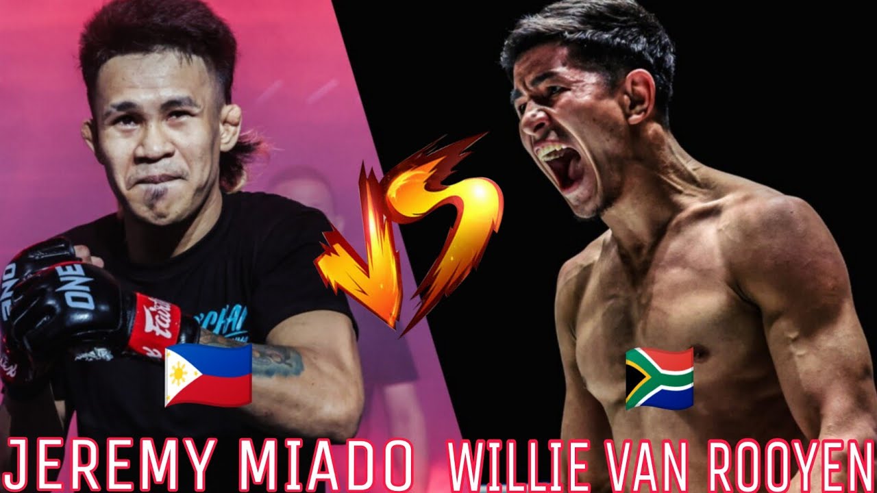 JEREMY MIADO 🇵🇭VS🇿🇦 WILLIE VAN ROOYEN #boxing #one #mma #fighter #karenpike 
