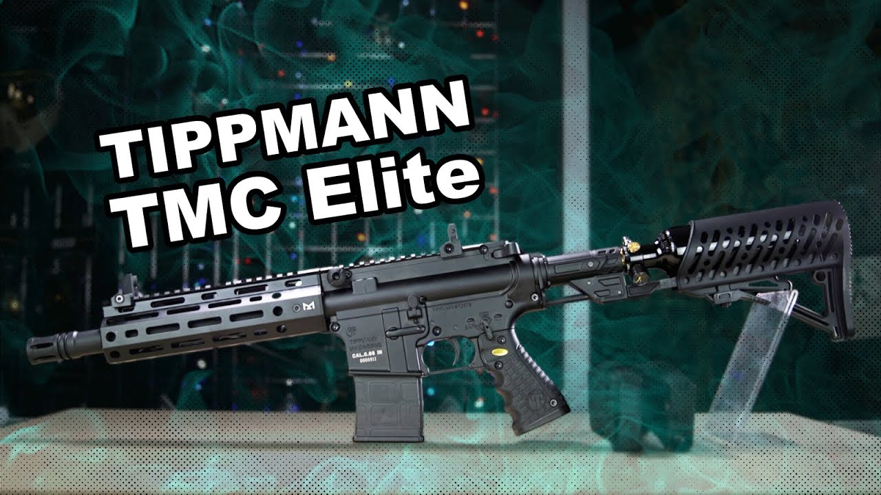 Стрельба из пейнтбольного ружья Tippmann TMC Elite Magfed .68
