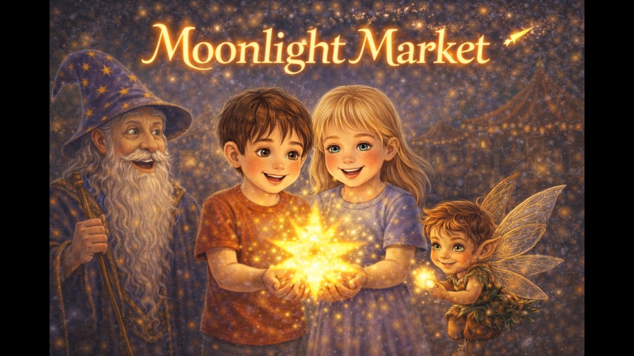 The Moonlight Market and the Healing Star ✨ A Magical Story for Kids (Written by a Dad for His Kids)
