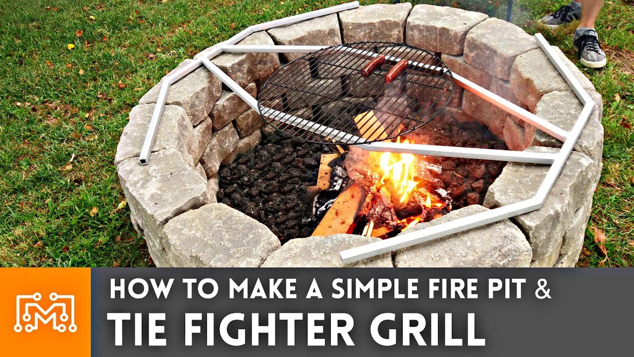 How to make a Simple Fire Pit & Tie Fighter Grill | I Like To Make Stuff