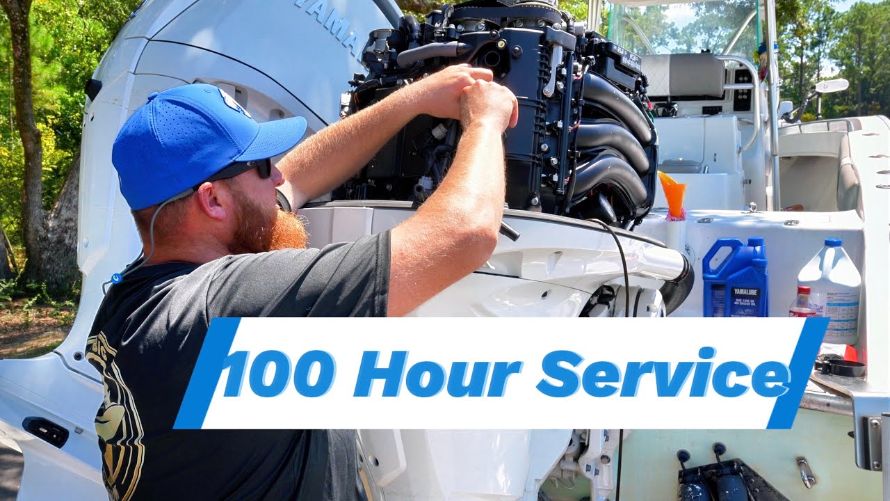 Full 100 HOUR SERVICE / Yamaha 300 Outboard (Step by Step) 2025