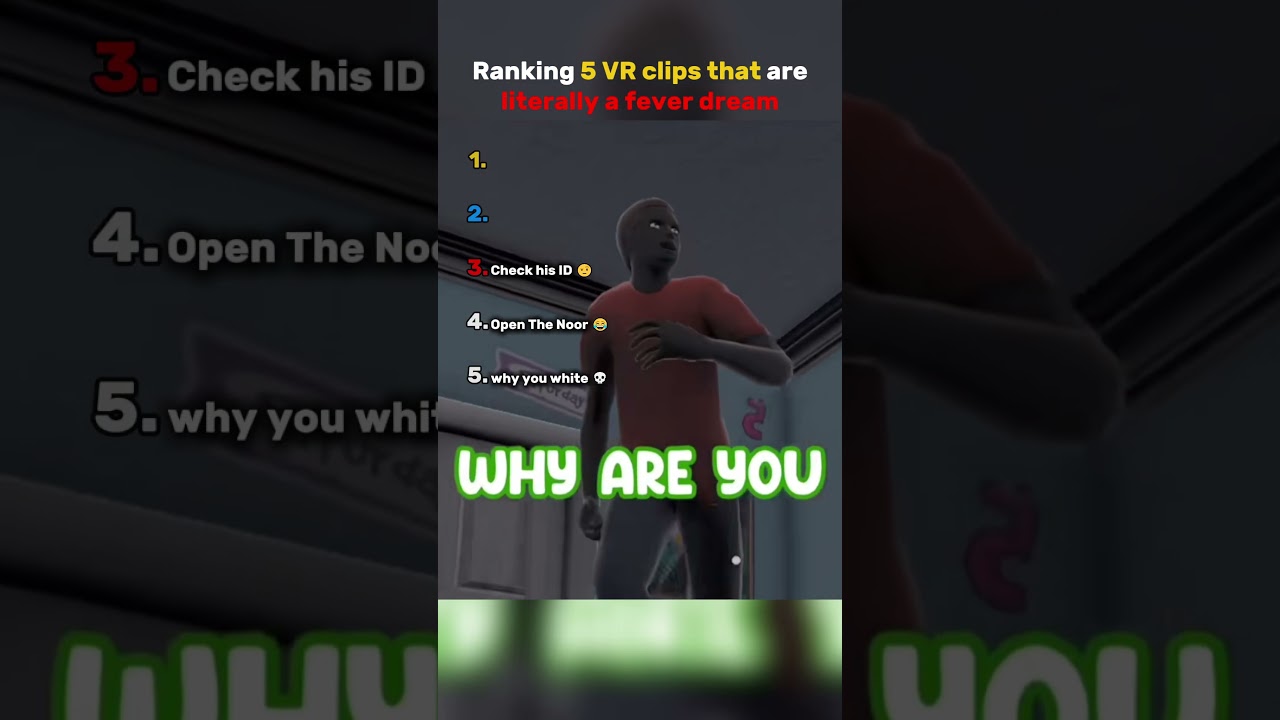 Ranking VR moments that broke my brain #vr #weird #shorts
