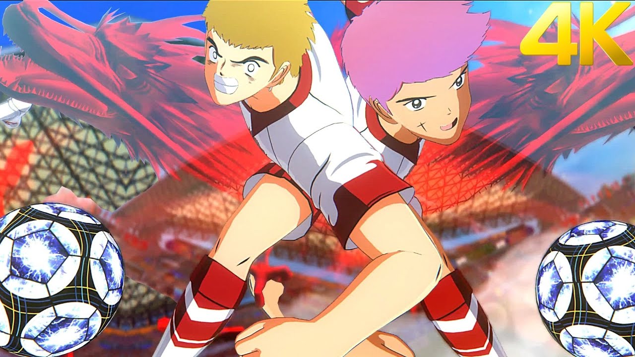 Double Hi-Dragon Double Power - Max Difficulty - 6 DLCs vs America Gameplay - Captain Tsubasa
