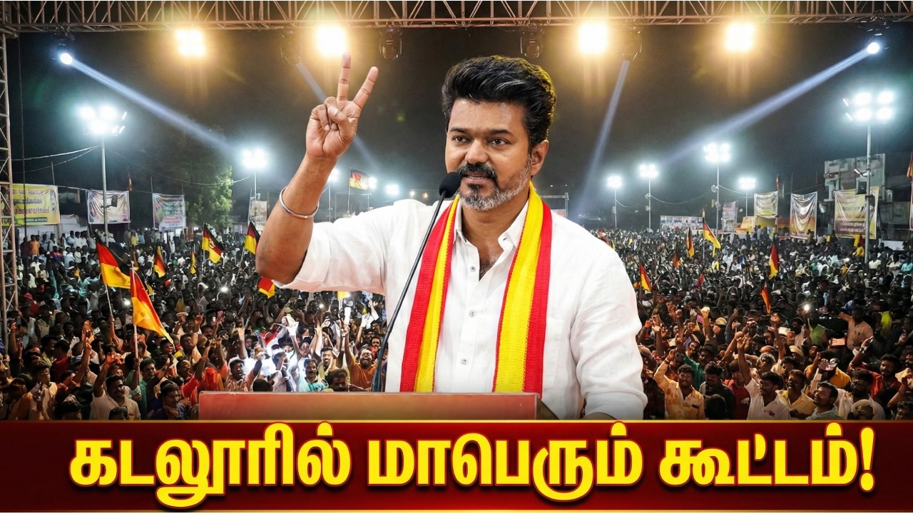 கடலூர் மாவட்ட தமிழக வெற்றிக் கழகம் நடத்தும் பொதுக்கூட்டம் | TVK | TVK VIJAY | Aadhav Arjuna