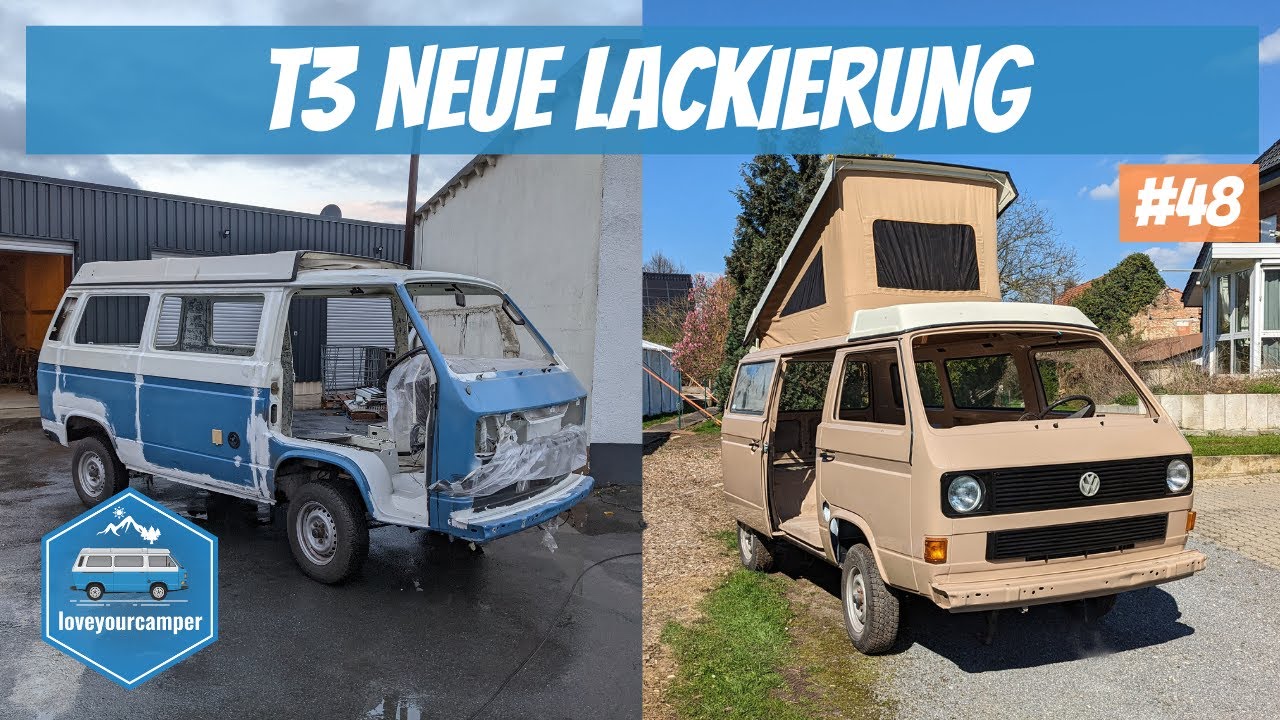 VW T3 Neue Lackierung in Toskanabeige | VW T3 Restaurierung I #48