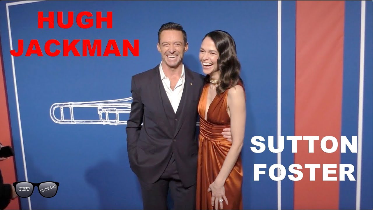Hugh Jackman and Sutton Foster opening night of The Music Man #hughjackman #suttonfoster #wolverine