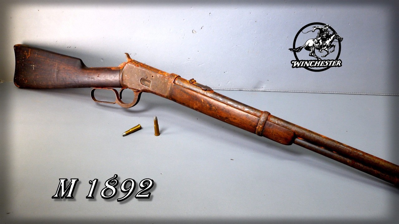 Restoring a Winchester 1892 lever action rifle, (with test firing). #restoration