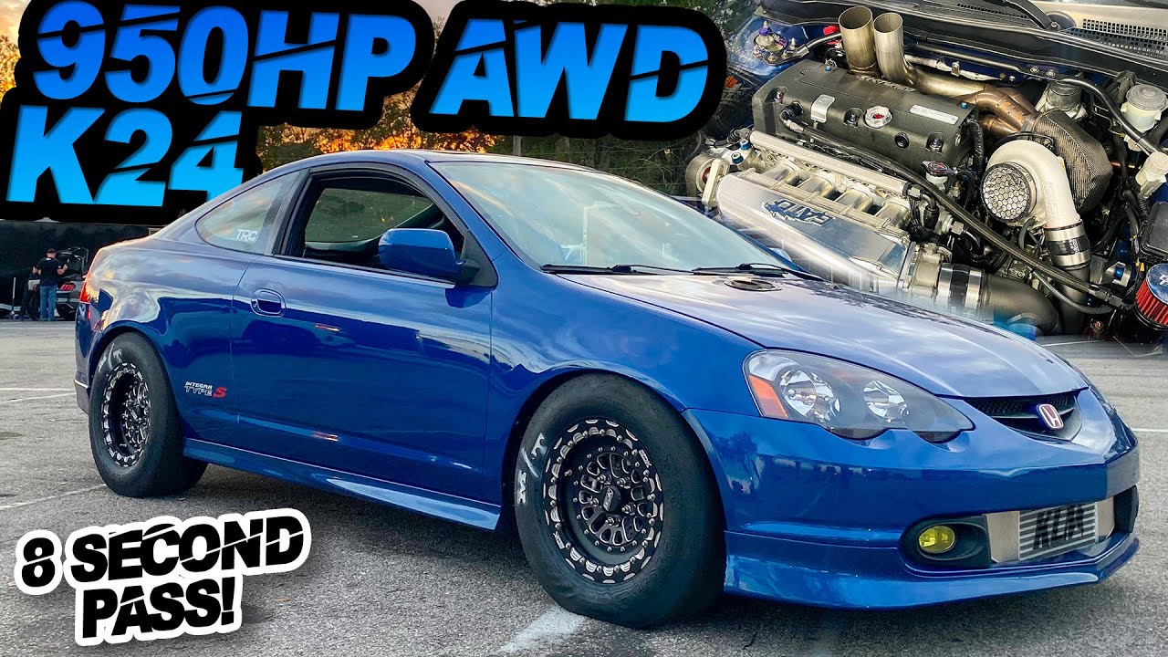950WHP AWD HONDA K24 RSX 8 SECOND PASS! (10,000RPM 2.2L Destroker + Sequential) - Ep.17
