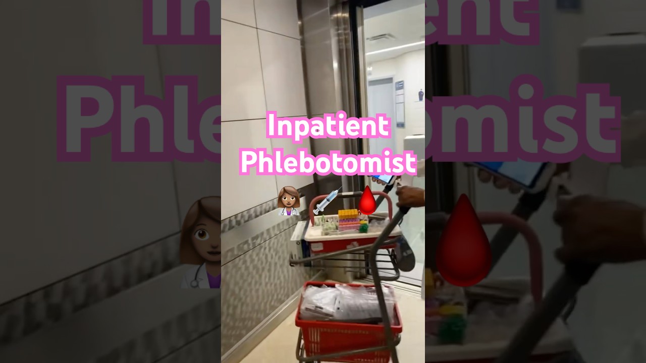 Mini Work Vlog #phlebotomytraining #hospitalworker #phlebologist