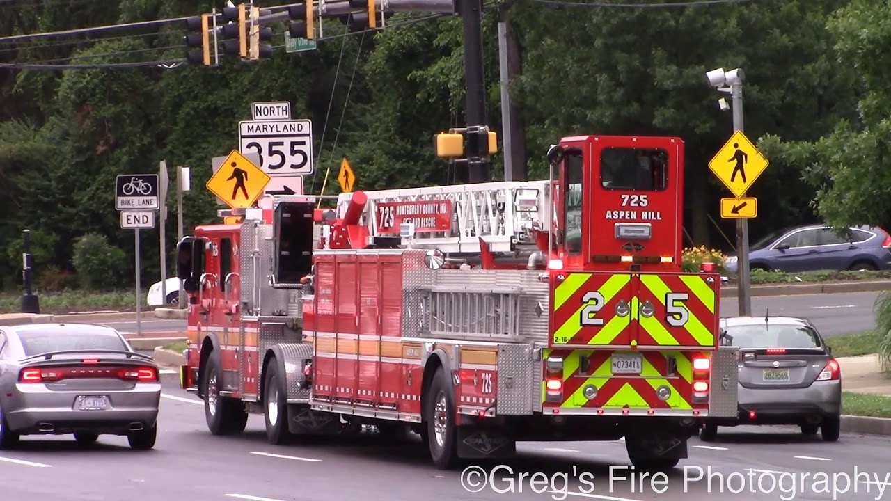 Montgomery County Fire & Rescue Units Responding to Technical Rescue 6/13/19