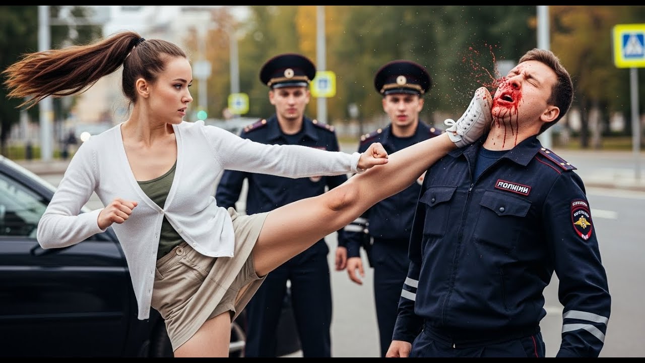 Принял за простую‼️ Наглый коп вырублен: вымогал и отобрал ключи от байка у этой девушки!