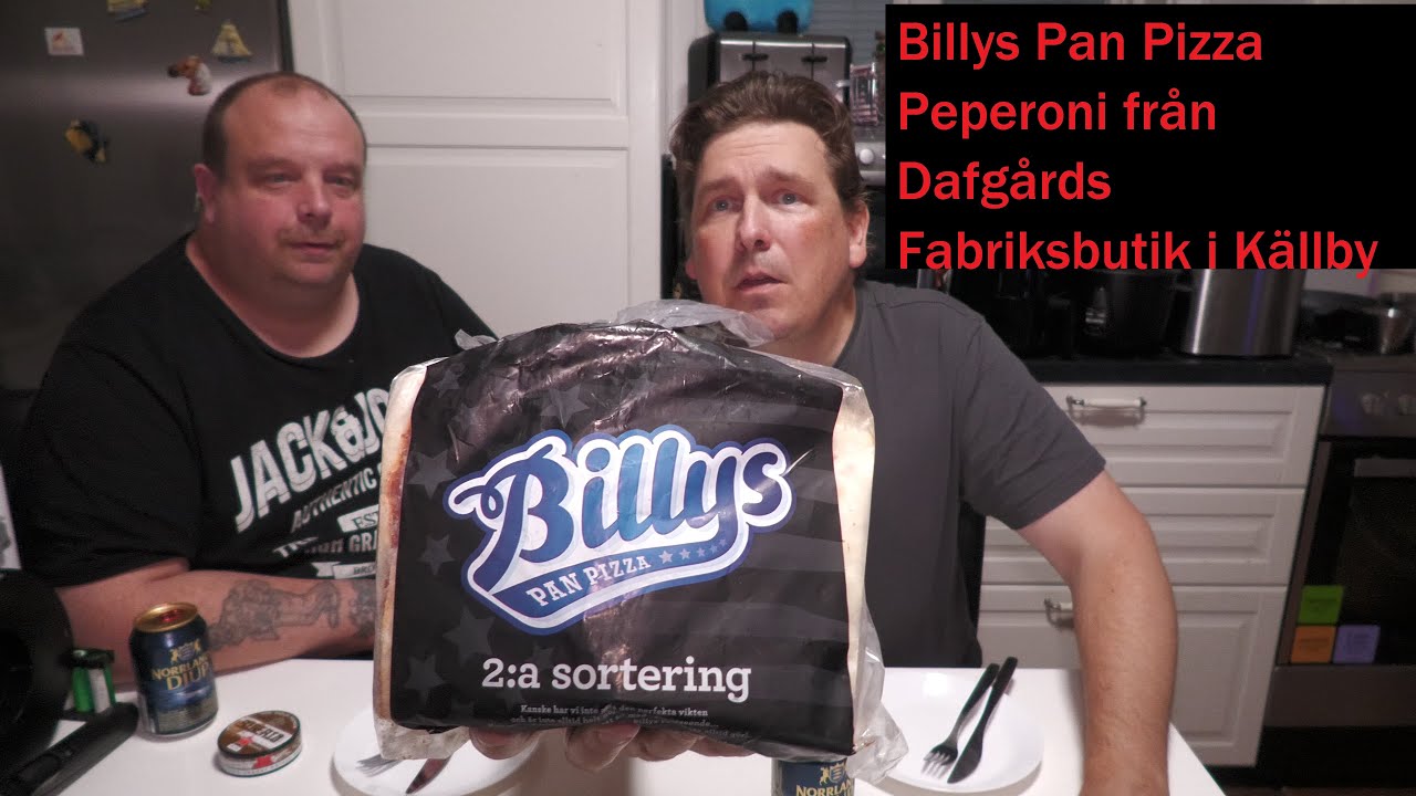 Smakprovning Billys Pan Pizza Peperoni 2:a Sortering från Dafgårds Fabriksbutik i Källby