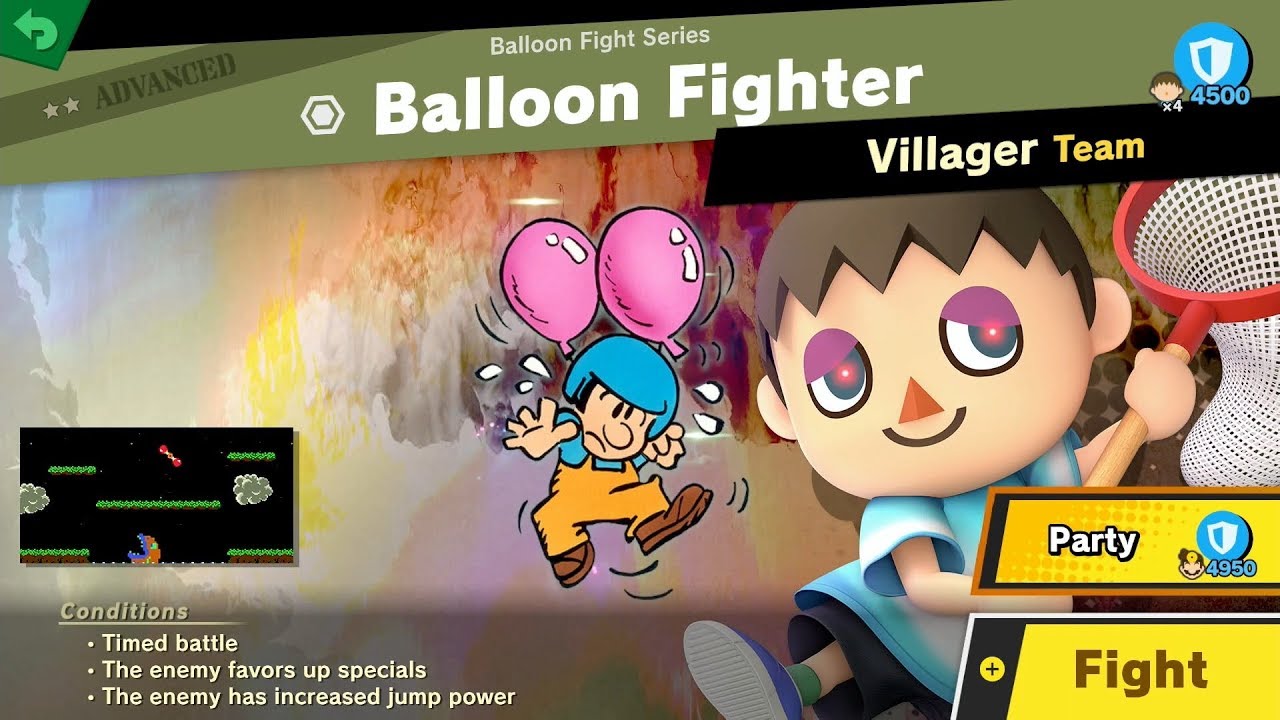 1124. Balloon Fighter - Fair Spirit Battle - Super Smash Bros. Ultimate