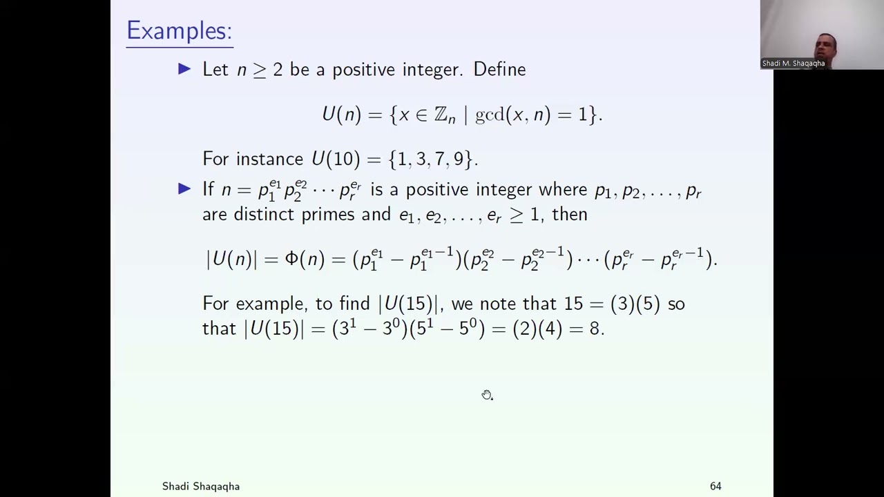 Video 3: More Examples of Groups