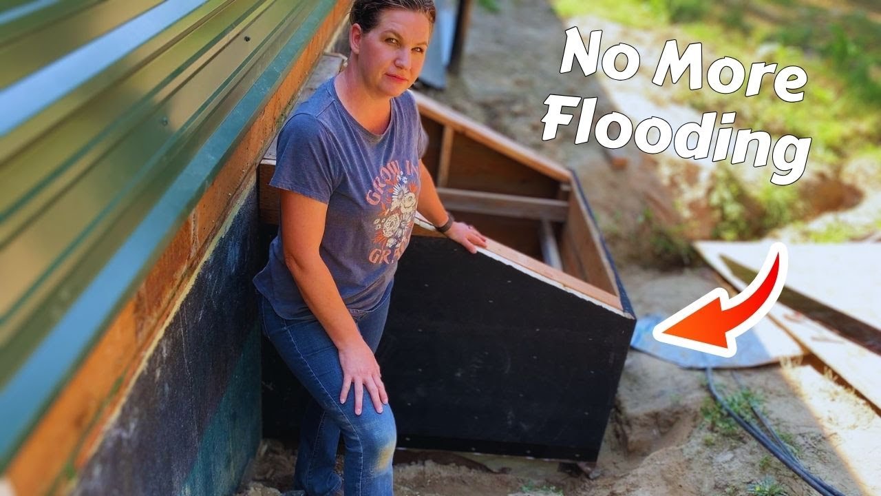 No Flooding. Building a Crawlspace Access Box | Arched Cabin Build #homestead #archedcabin #Idaho