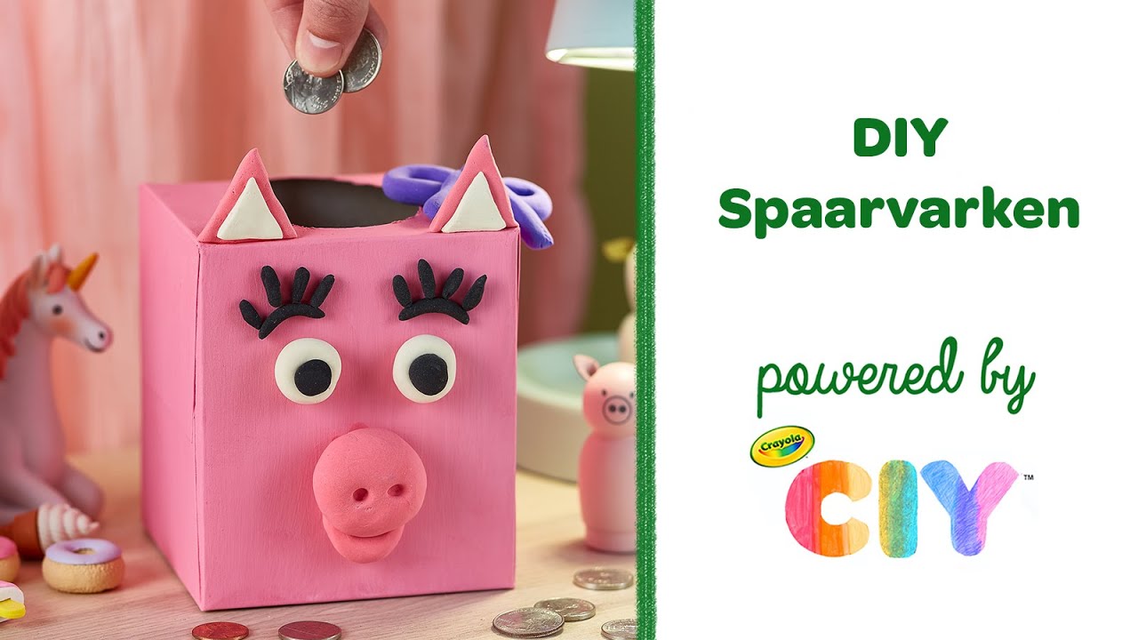 Knutseltip || Crayola DIY: Spaarvarken