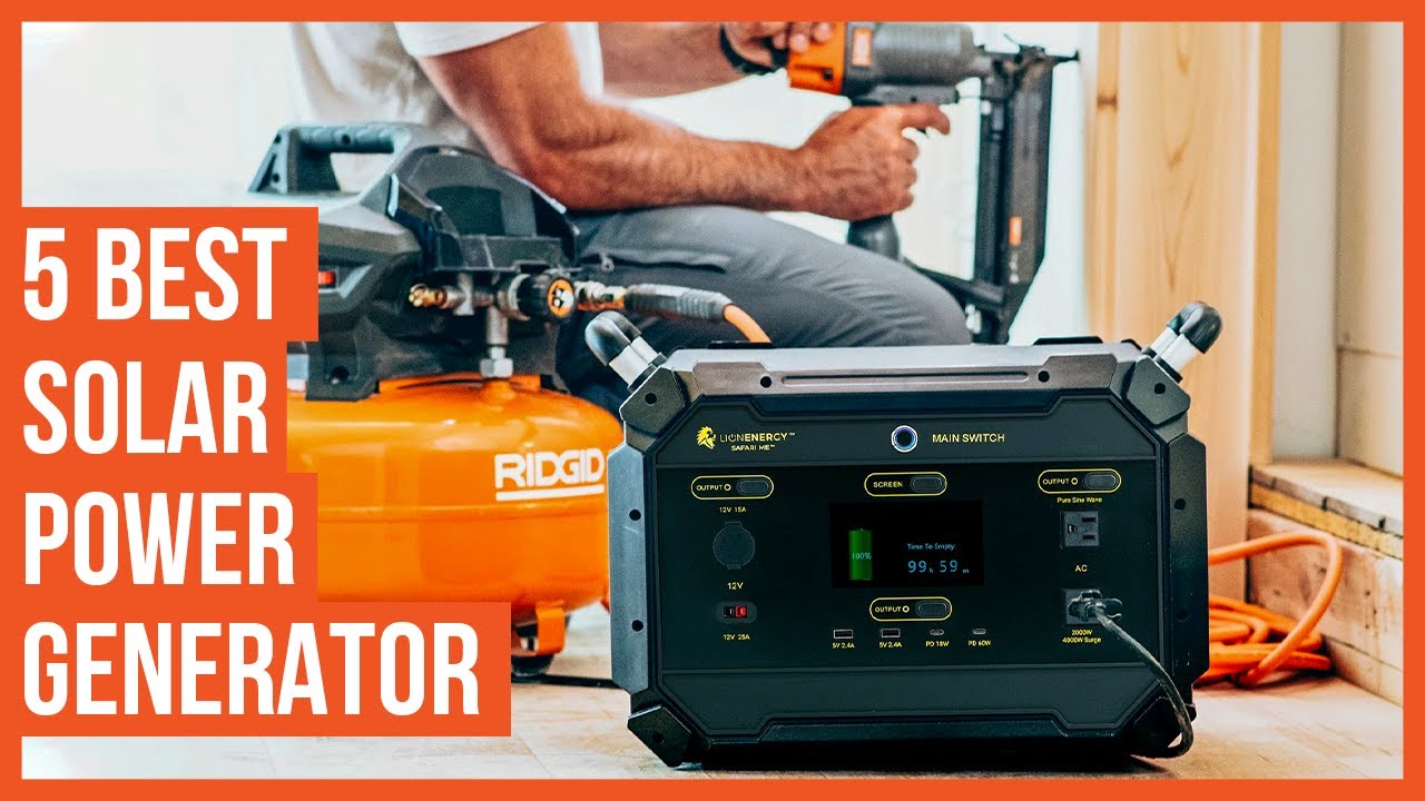 5 Best Portable Solar Power Generator for Jobsite | Best Solar Generator