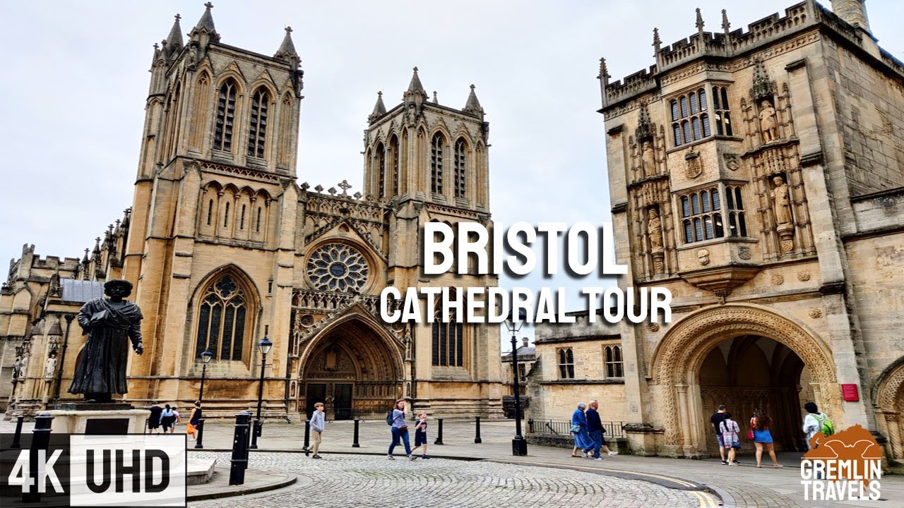 Bristol, UK 🇬🇧 - Exploring the Cathedral and Park street [4K]