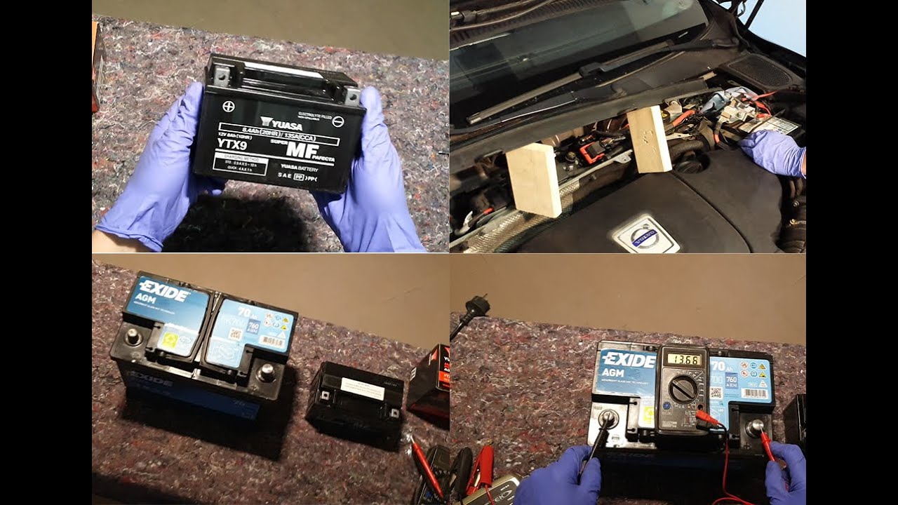 VOLVO XC 60 D5 Batterie und Zusatzbatterie wechseln. Batteriebetriebszeit auf Null setzen mit Tasten