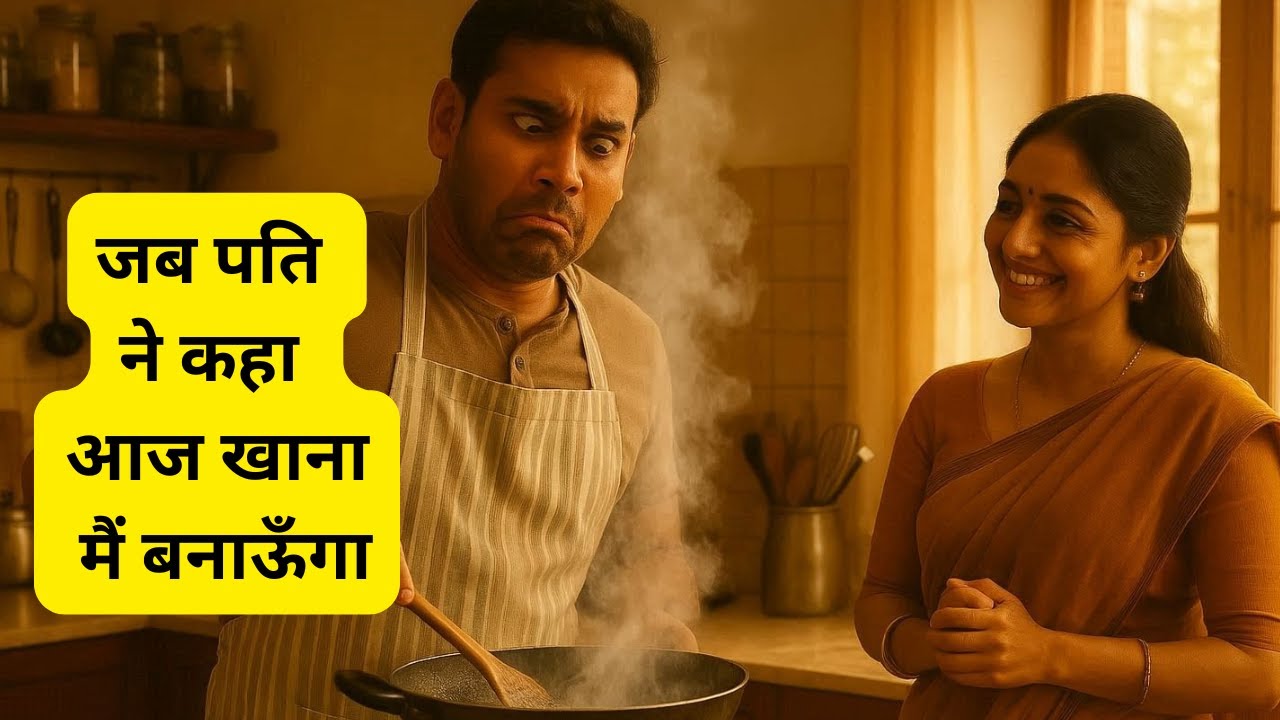 जब पति ने कहा — आज खाना मैं बनाऊँगा! 🍳 | एक प्यारी सी हँसी और प्यार भरी कहानी | Ghar Ke Panne