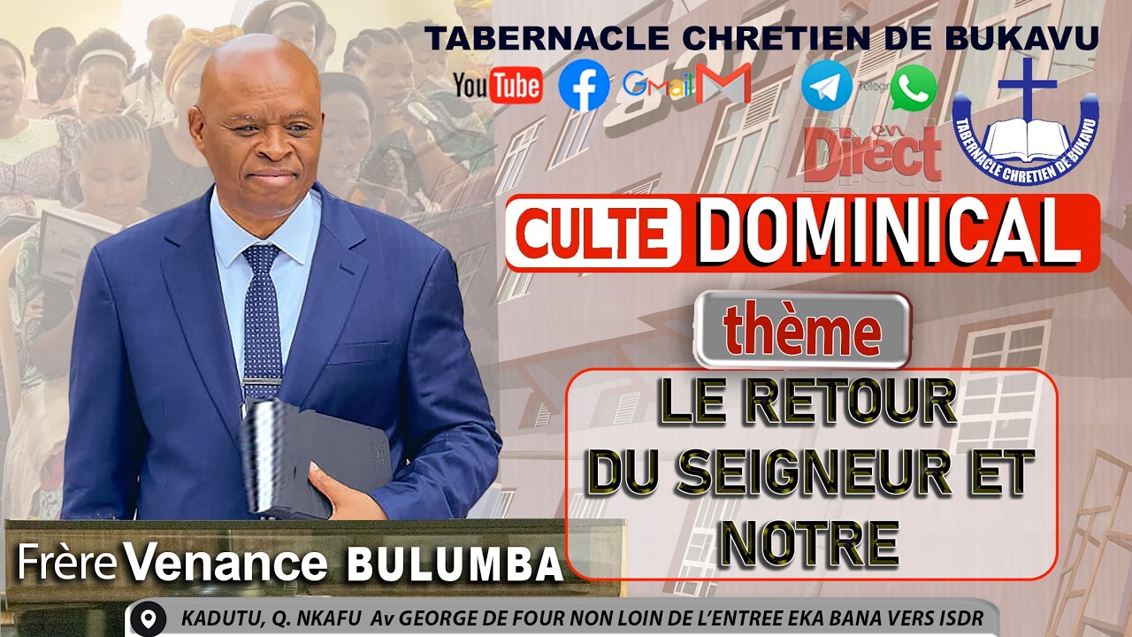 2026 03 19 Jeudi, Frère Venant BULUMBA CIBALONZA, Sujet : Le retour du seigneur et notre préparation