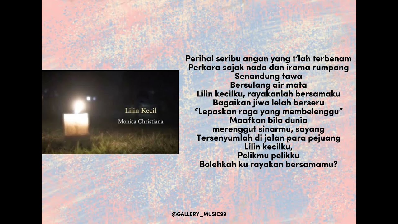 Lilin kecil - Monica Christiana (Lirik)