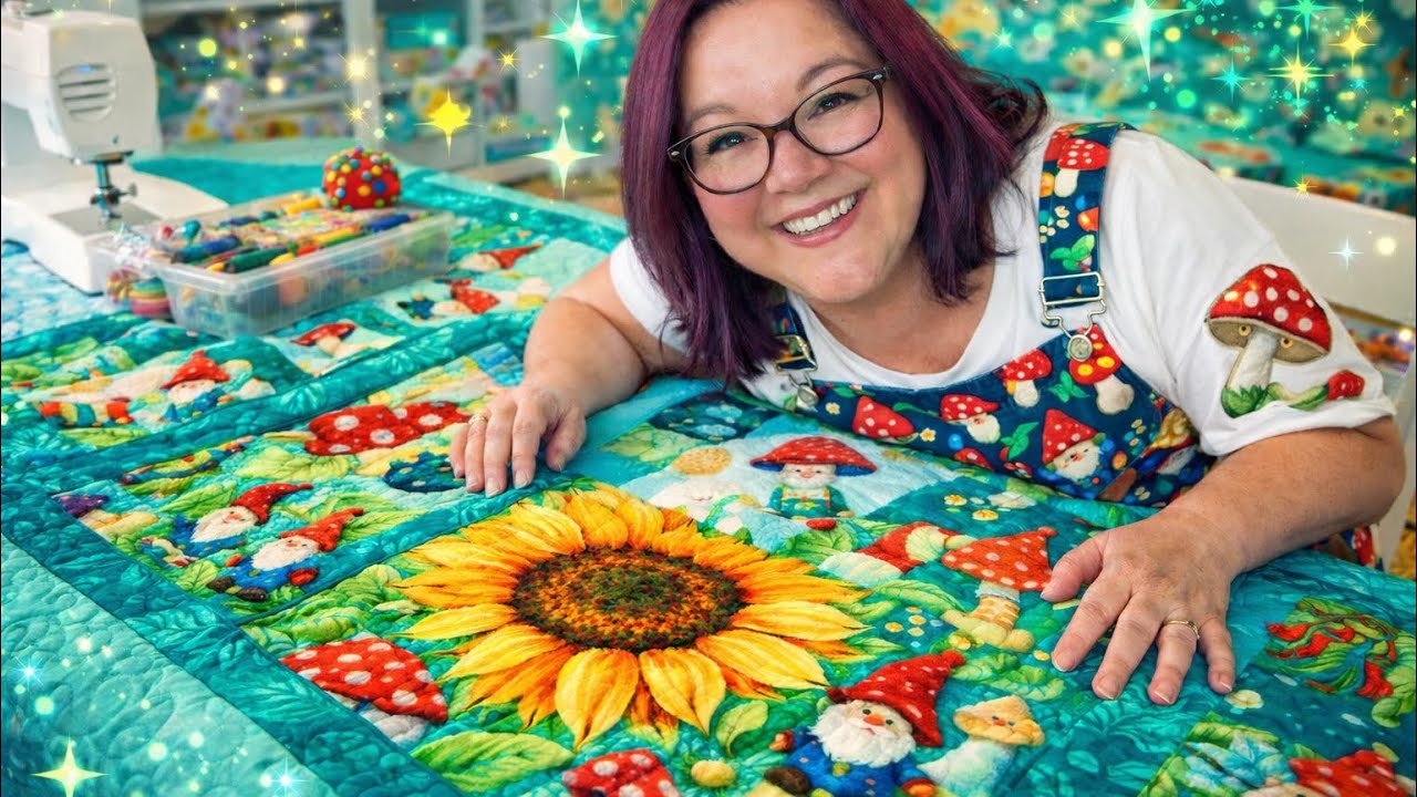 It’s cold outside. I’m bringing garden beauty indoors! This is the start of my garden quilt!