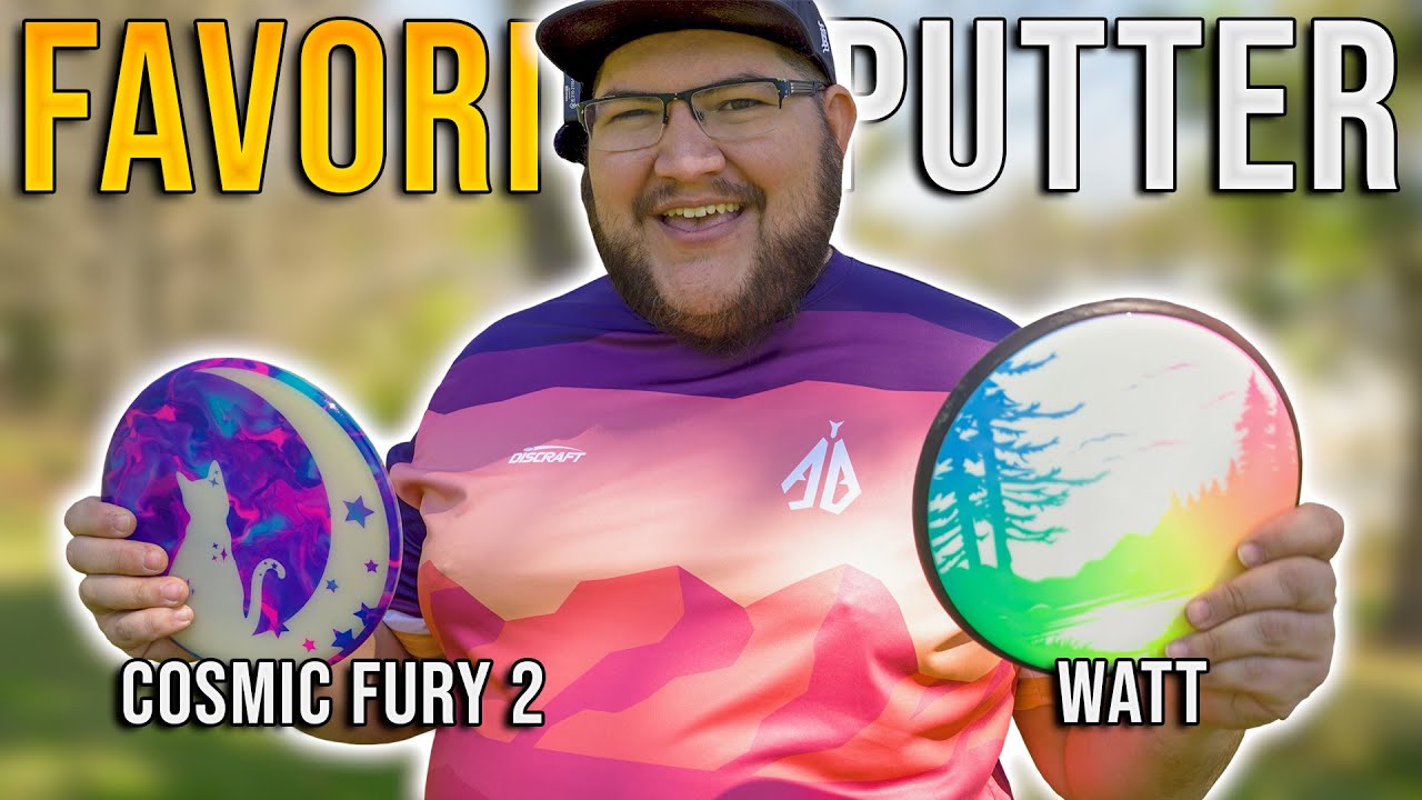THIS DISC is my new FAVORITE straight throwing putter (MVP Watt vs. Discmania Cosmic Fury 2)