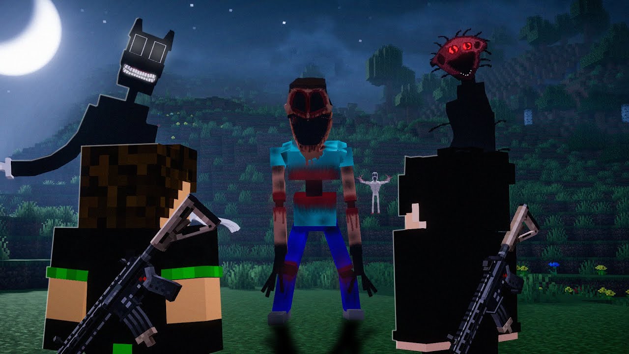 Tentamos CAÇAR 100 MODS de TERROR no Minecraft! (FOI BIZARRO)