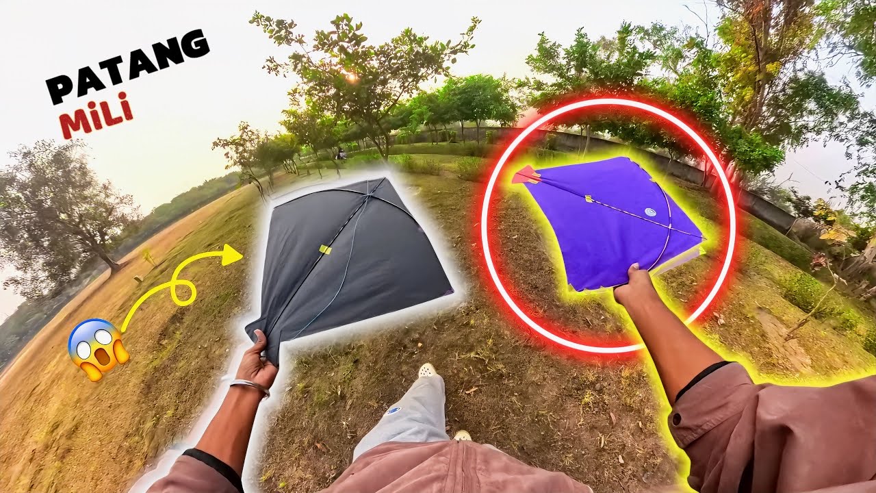 2 PATANG EK SATH MILI😱🪁| CAUGHT KITES 2026  #caughtkite #2026 
