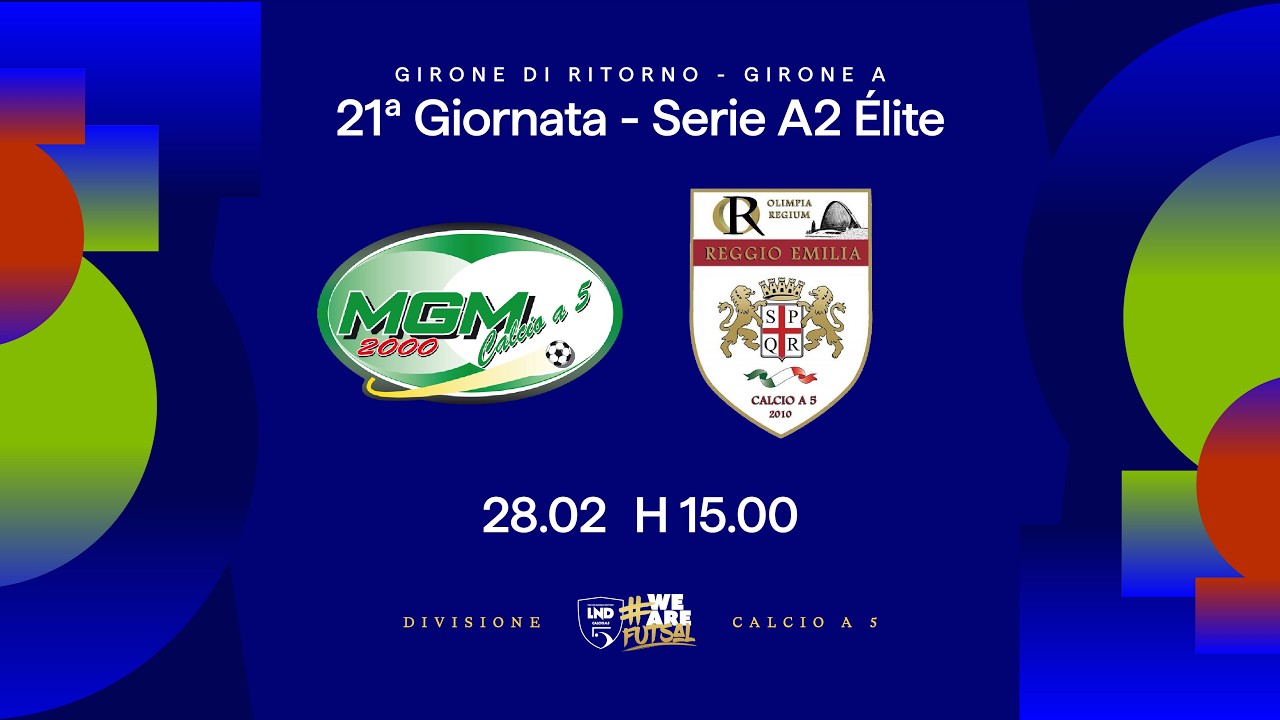 MGM 2000-OR Reggio Emilia 2-5 | 21ª giornata | Serie A2 Élite 2025/2026 - Girone A