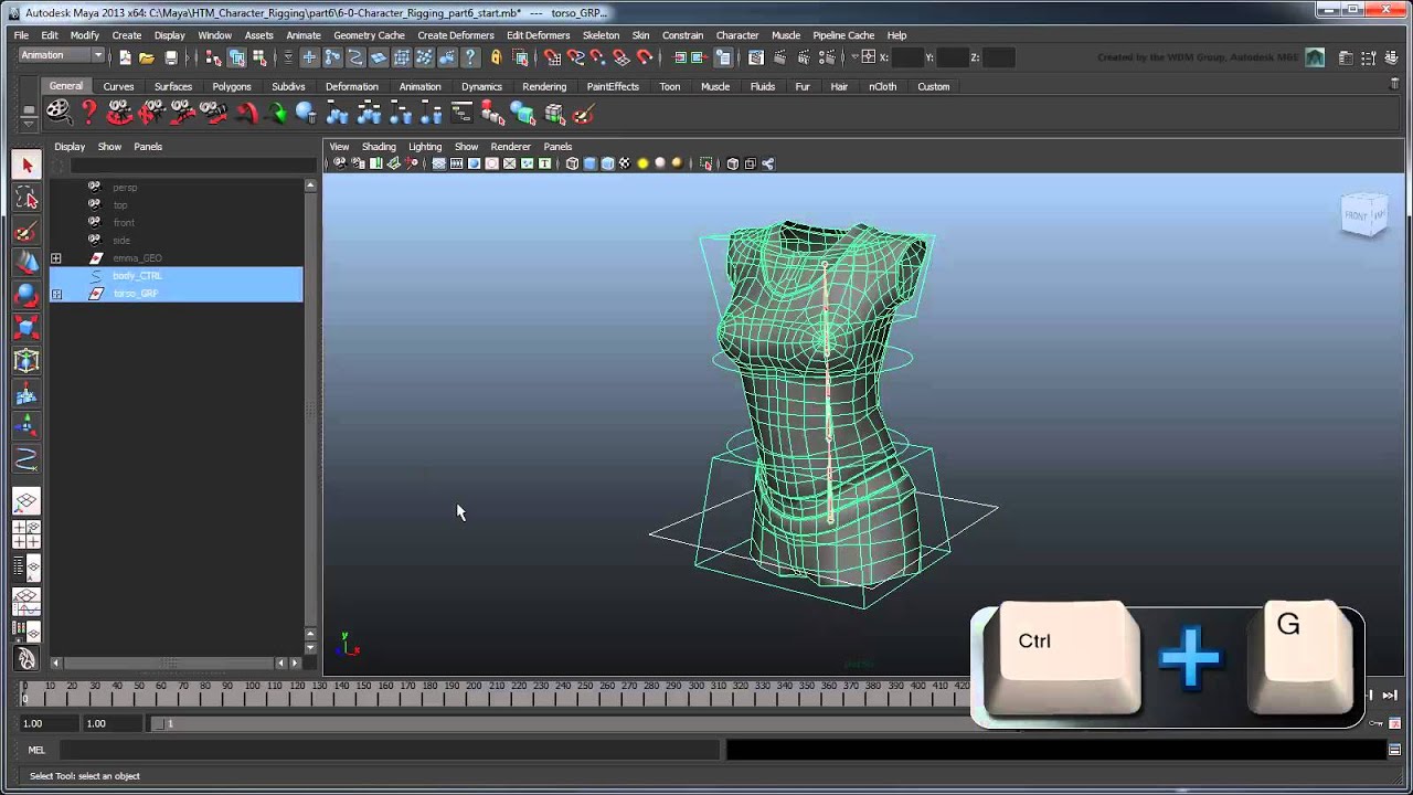 Creating a Character Rig - Part 6: Torso global transform and cleanup (Advanced)