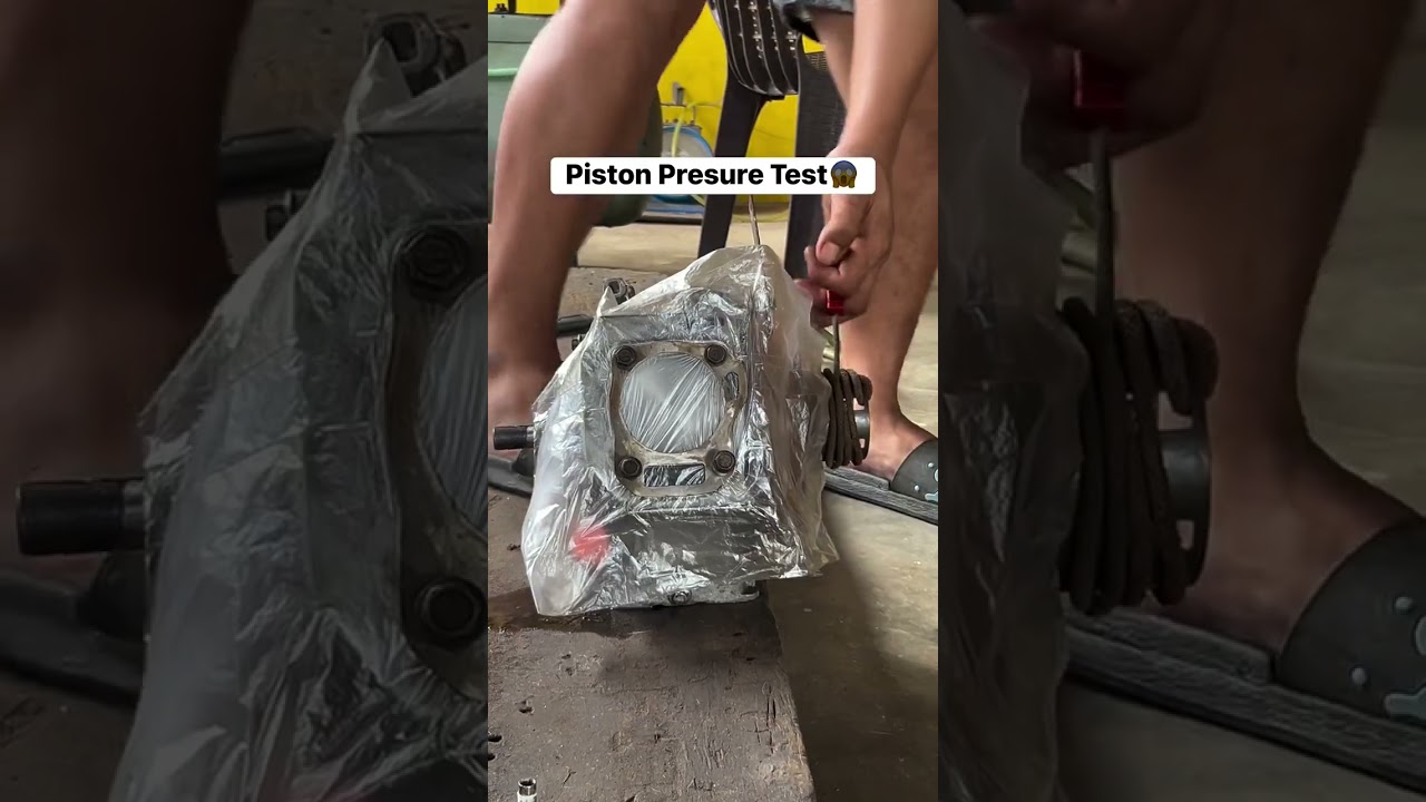 Piston Presure test🤣 #highlights  #bjuneworks  #mechanic  #subscribe #racing  #diy