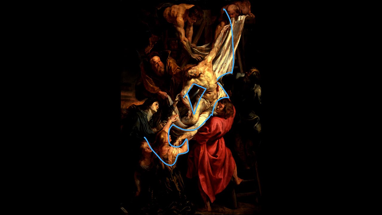 3/100  Rubens' Descent from the Cross analysis