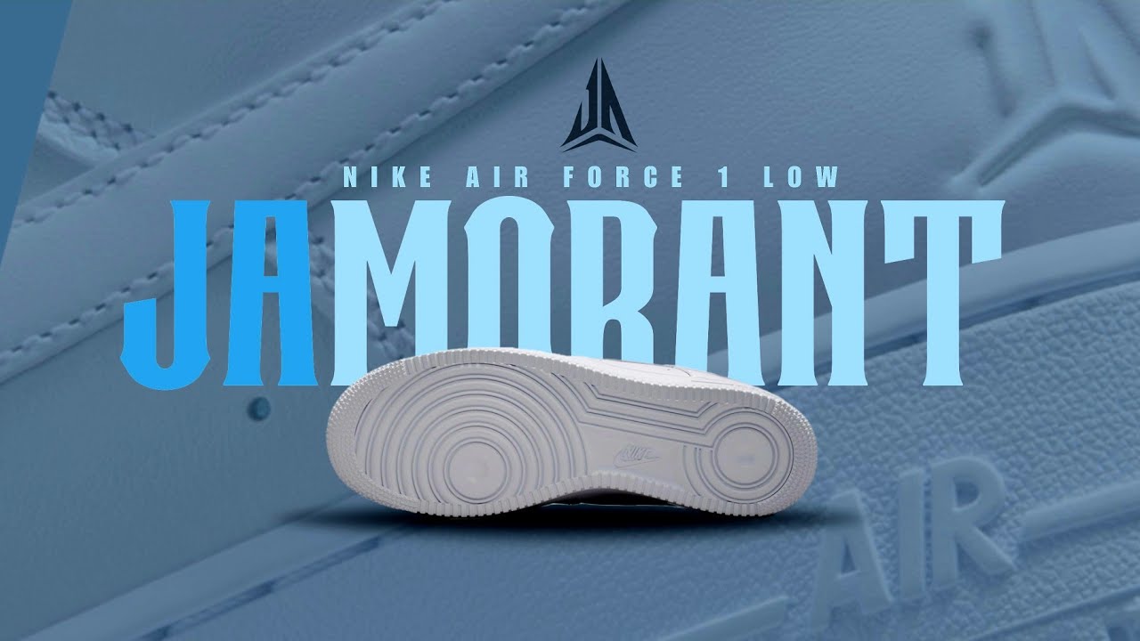 Ja Morant x Nike Air Force 1 Premium Official Look – White & Metallic Silver!