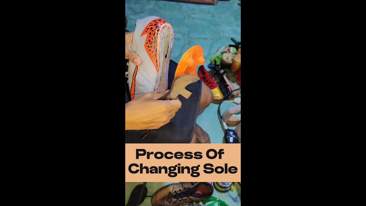 How to change Soles of soccer boots #howtorepair #repair #footballshoes