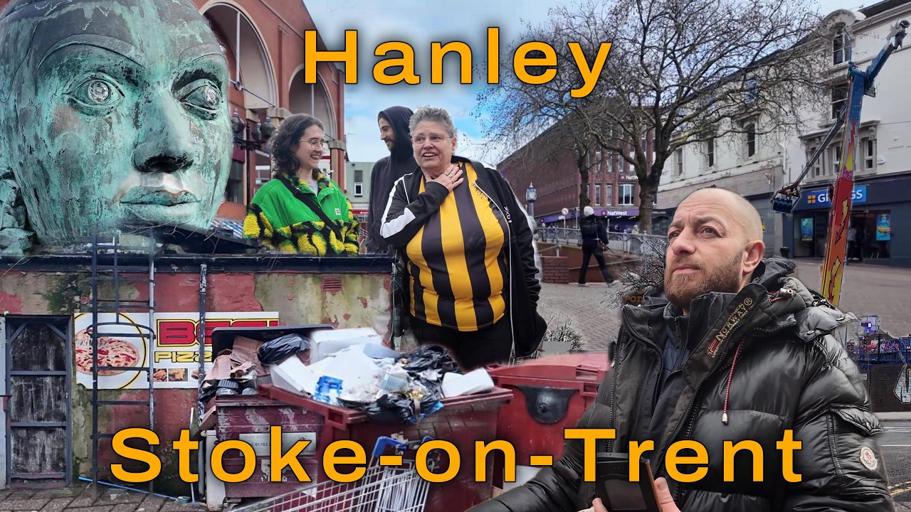 Hanley - Stoke-on-Trent | Overflowing bins and a prime example of the death of the high street