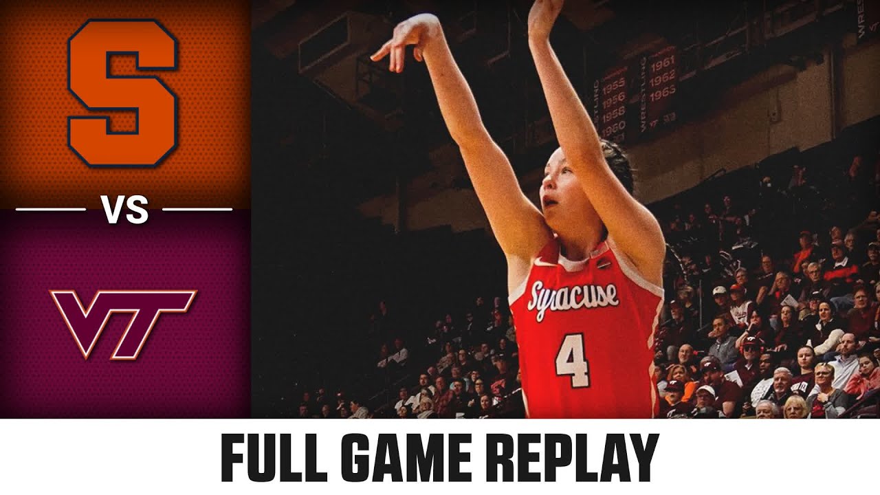 Syracuse vs. Virginia Tech Full Game Replay | 2024-25 ACC Women's Basketball