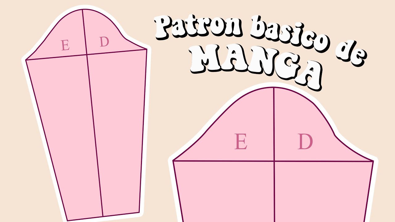 Patr&oacute;n B&Aacute;SICO de MANGA 👚 &iexcl;Queda PERFECTA! Patronaje para principiantes