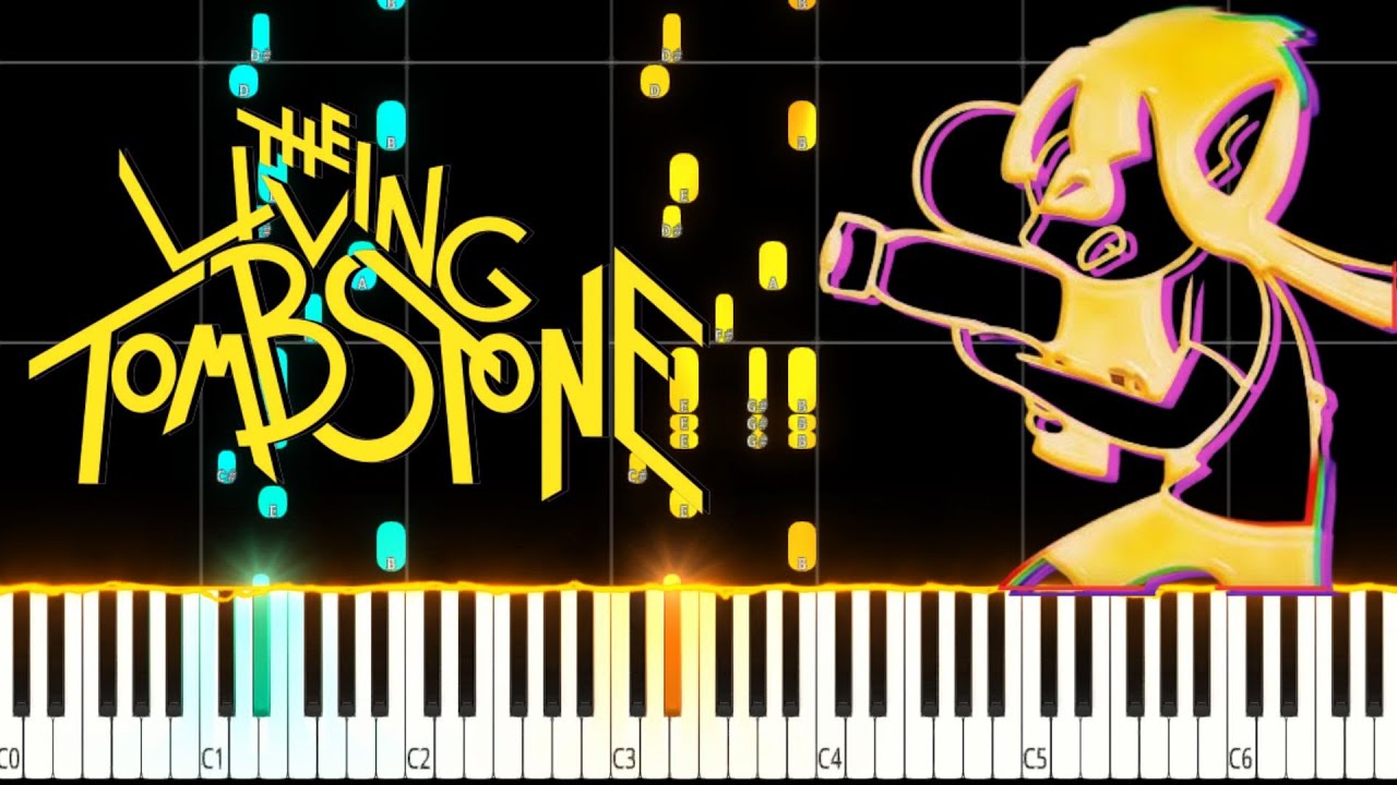 Squid Melody / The Living Tombstone PIANO TUTORIAL (SHEET + MIDI)#rsquidmelody #thelivingtombstone