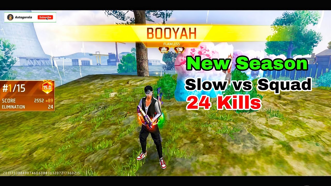 New Season ⚡  Slow vs Squad With 24 Kills 🔥