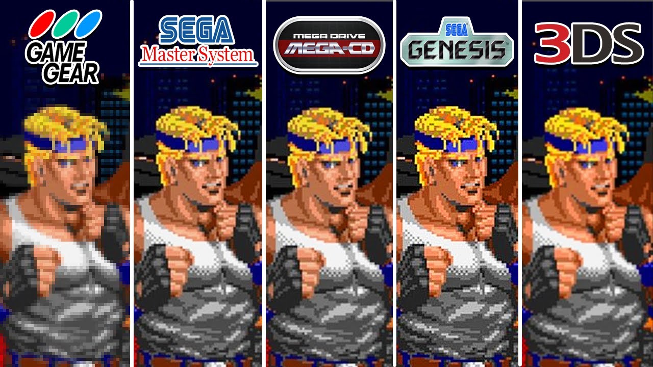 Streets of Rage (1991) Game Gear vs Master System vs Sega CD vs Sega Genesis vs 3DS