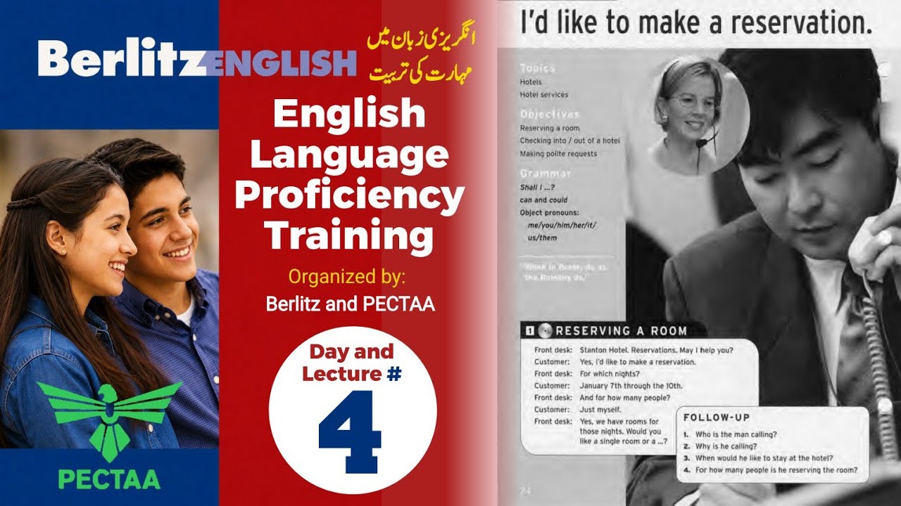 English Language Proficiency Training | Berlitz and PECTAA | Day 4 Lecture Complete