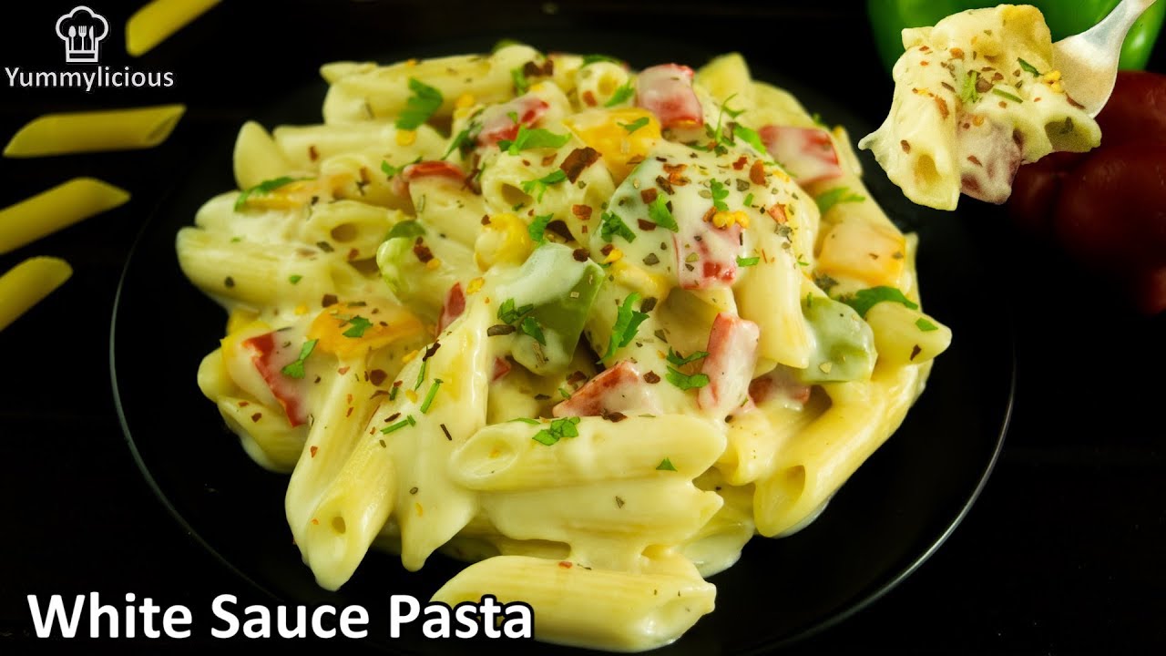White Sauce Pasta | Penne Pasta in White Sauce with Veggies| Yummylicious Pasta