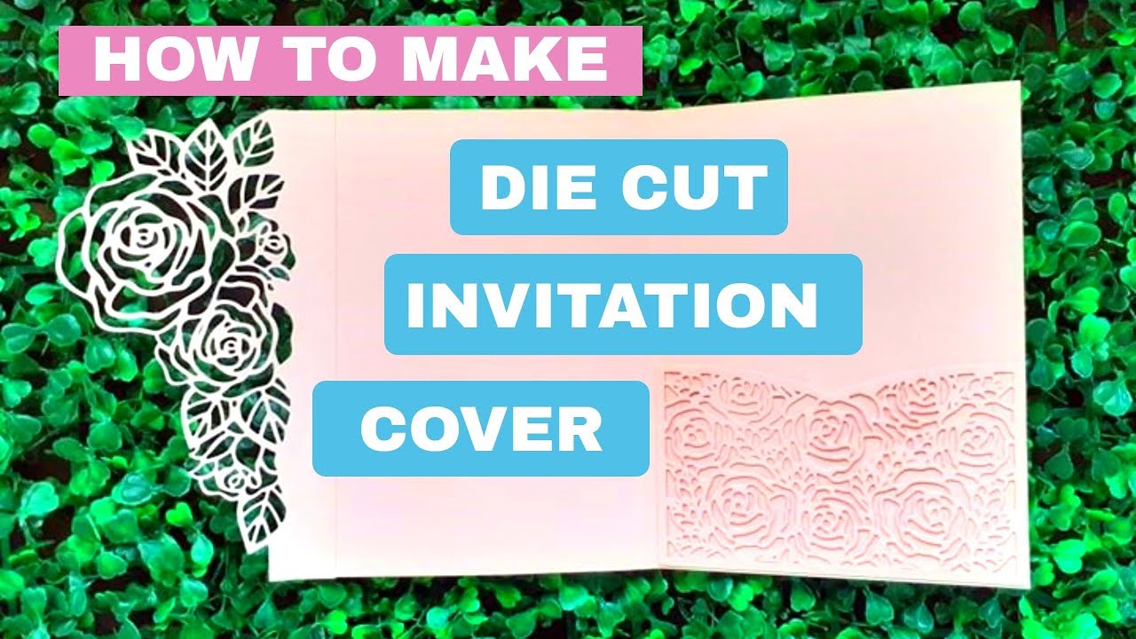 How to make Die-Cut Invitation Cover / Paper Crafts
