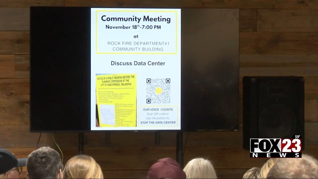 Video: Sand Springs residents share concerns over proposed data center