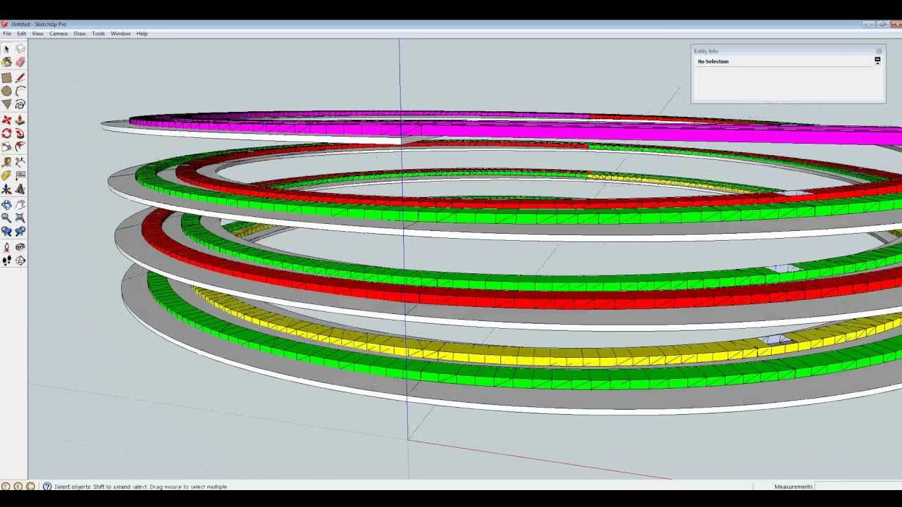 Rampe Helicoidale sous Sketchup avec AnyRail