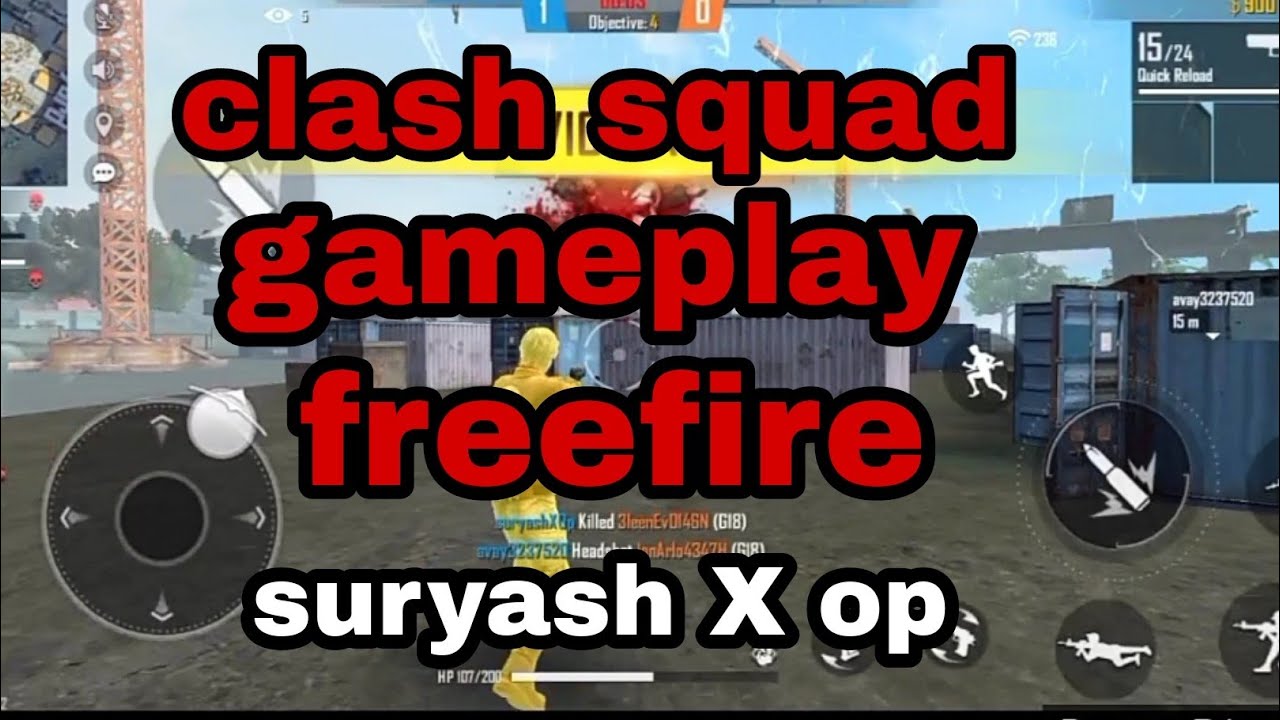 clash squad/gameplay/video/suryash X op